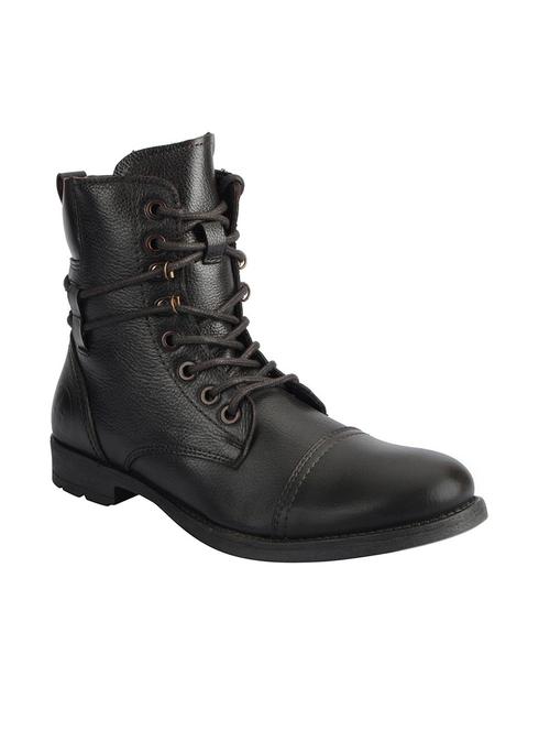 brown leather high ankle boot - 13855945 - Very Small Image - 1