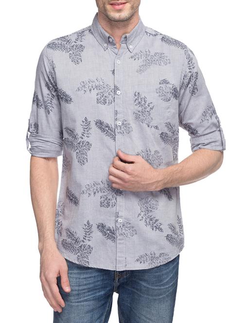 beige cotton casual shirt - 13856472 - Very Small Image - 1