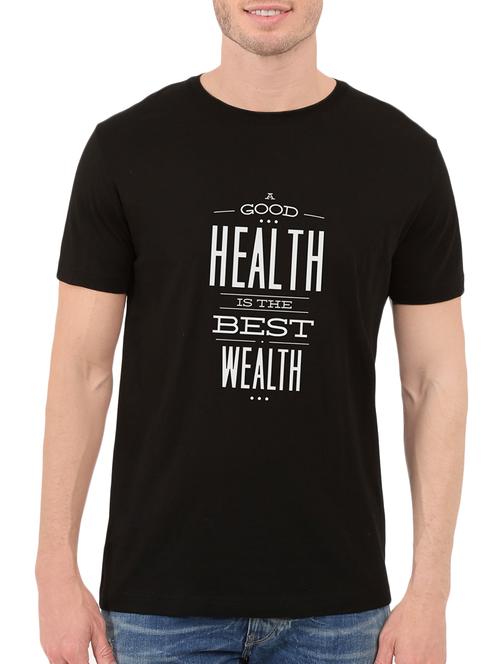 black cotton t-shirt - 13858122 - Very Small Image - 1