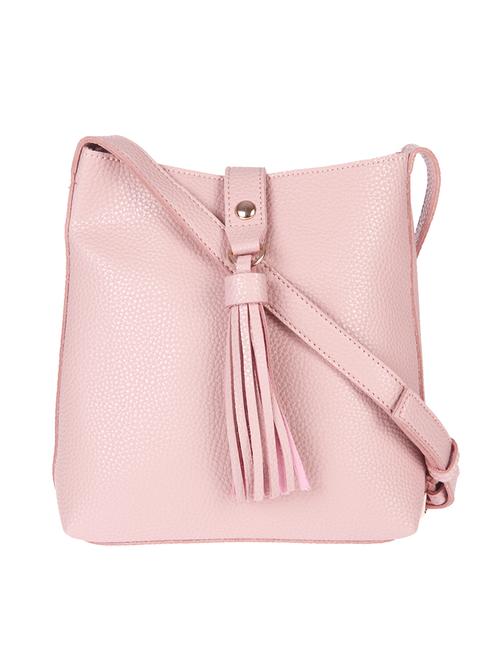 pink leatherette  regular sling bag - 13860789 - Very Small Image - 1