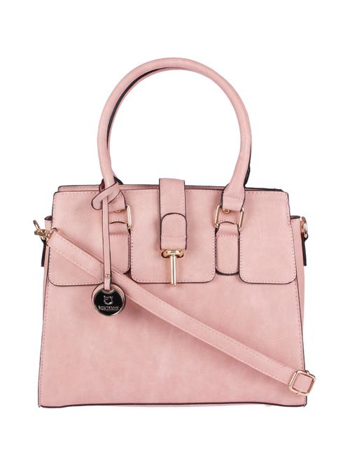 pink leatherette regular handbag - 13860868 - Very Small Image - 1