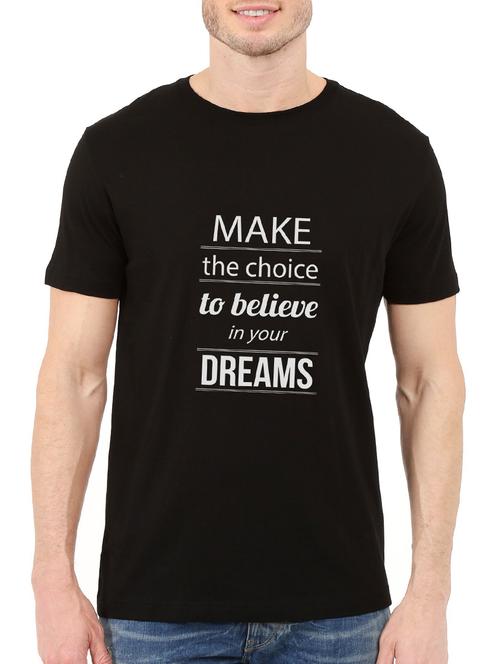 black cotton t-shirt - 13861028 - Very Small Image - 1