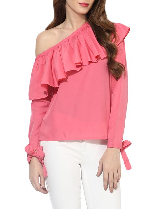 pink ruffle top - 13861429 - Very Small Image - 1