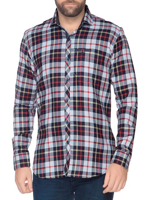 grey cotton casual shirt - 13863155 - Very Small Image - 1