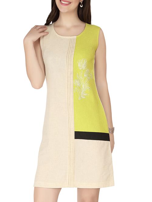 beige sleeveless sheath dress - 13864532 - Very Small Image - 1