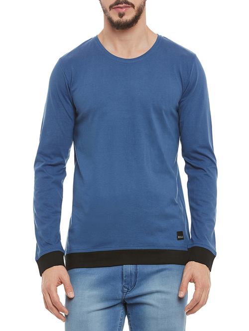 navy blue cotton t-shirt - 13864690 - Very Small Image - 1