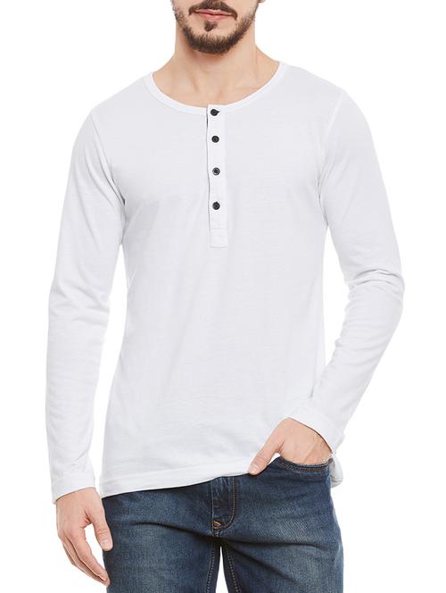 solid white cotton t-shirt - 13864700 - Very Small Image - 1