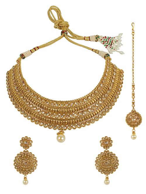 gold metal  necklace - 13870100 - Very Small Image - 1