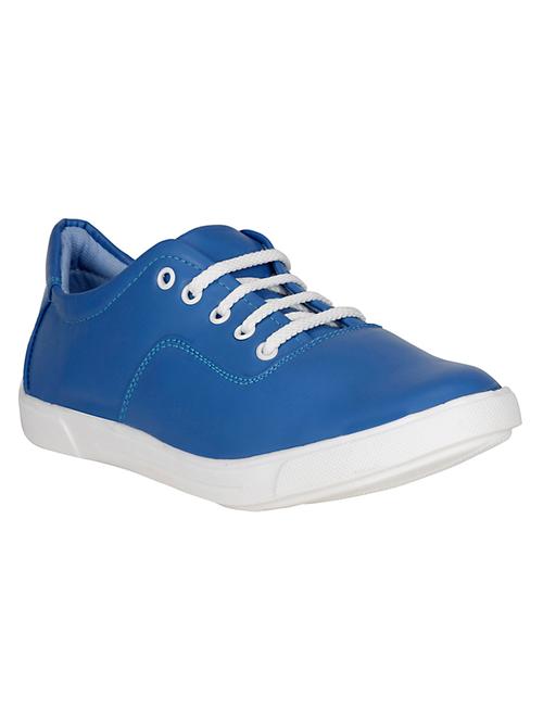blue leatherette lace up shoe - 13875571 - Very Small Image - 1