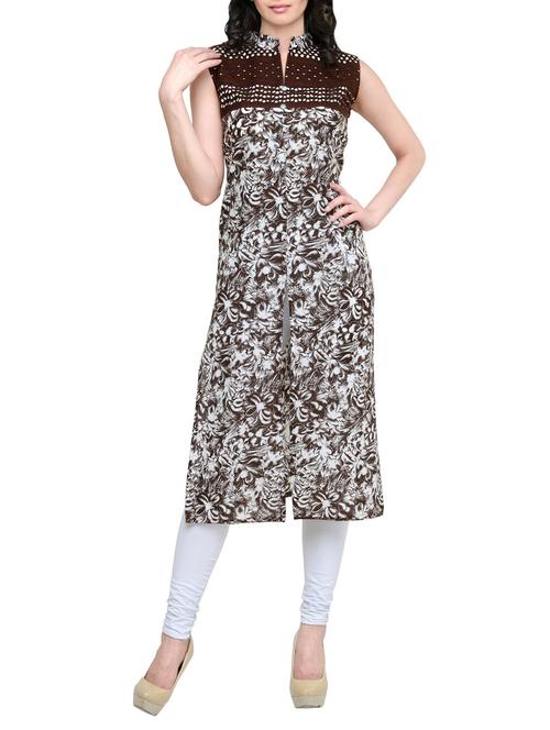 women's front slit kurta - 13876803 - Very Small Image - 1