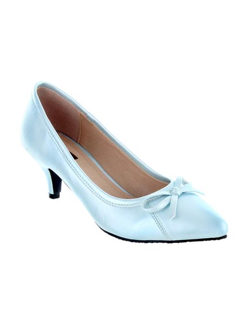 blue fabric slip on pumps - 13876875 - Very Small Image - 1