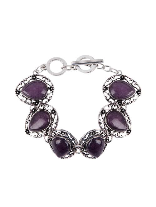 Diva Walk purple metal bracelet - 13878252 - Very Small Image - 1