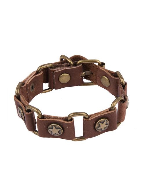 Diva Walk brown leather bracelet - 13878286 - Very Small Image - 1