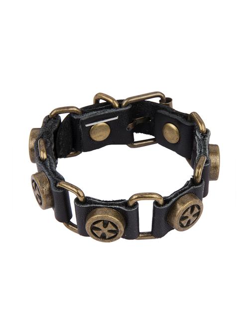 Diva Walk black leather bracelet - 13878295 - Very Small Image - 1