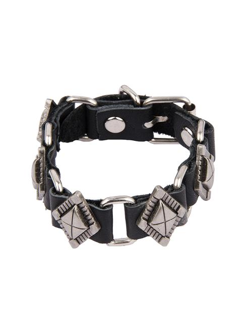 Diva Walk black leather bracelet - 13878300 - Very Small Image - 1