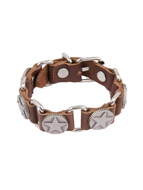 Diva Walk brown leather bracelet - 13878303 - Very Small Image - 1