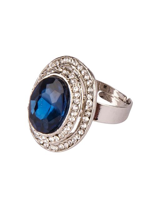 Diva Walk blue alloy ring - 13878376 - Very Small Image - 1