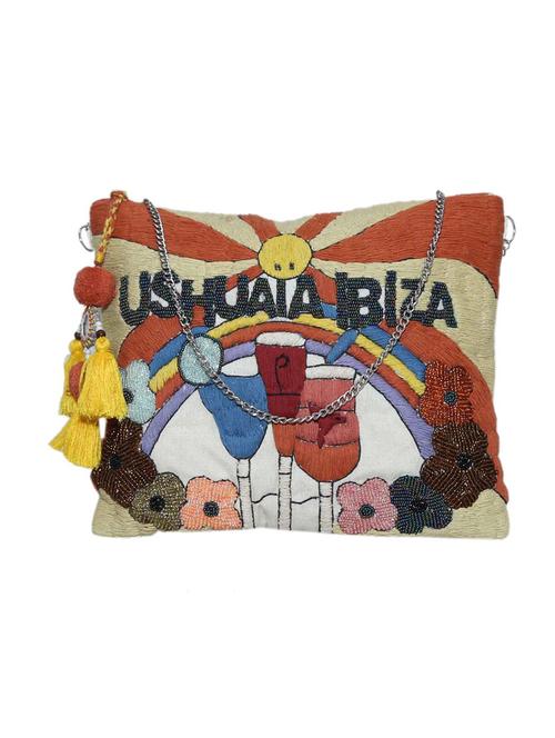 multi colored cotton regular sling bag - 13880204 - Very Small Image - 1