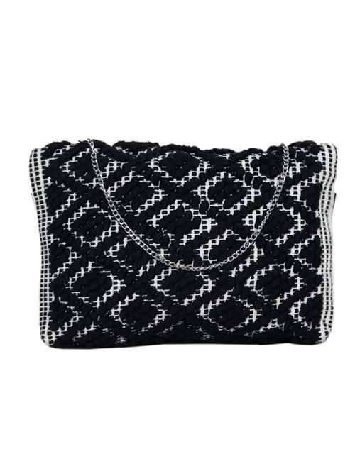 black cotton regular sling bag - 13880205 - Very Small Image - 1