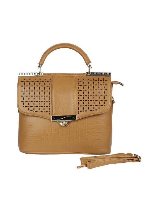 beige leatherette handbag - 13882909 - Very Small Image - 1