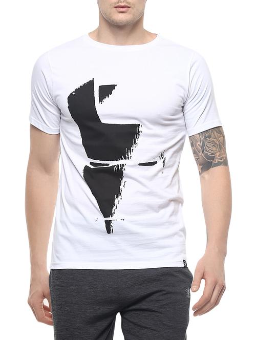 white front print t-shirt - 13885285 - Very Small Image - 1