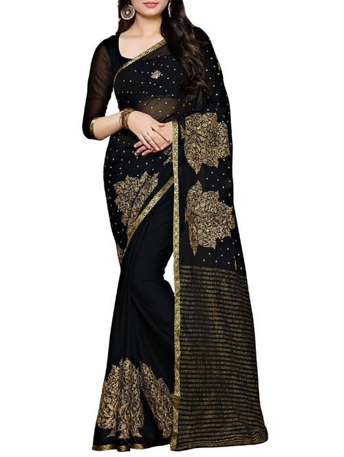 women's embroidered saree - 13885615 - Very Small Image - 1
