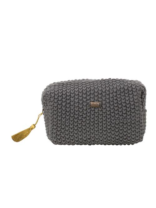 grey cotton regular pouch - 13890182 - Very Small Image - 1
