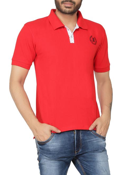 red cotton t-shirt - 13891386 - Very Small Image - 1