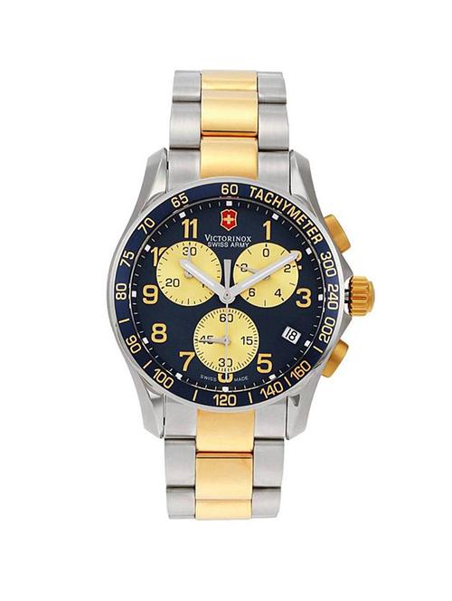 victorinox blue dial chronograph watch for men - 241123 - 13892012 - Very Small Image - 1