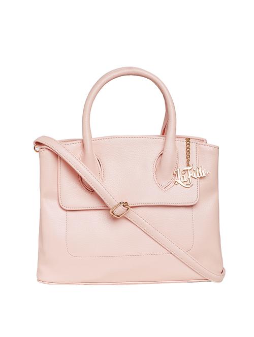 pink leatherette  regular handbag - 13893977 - Very Small Image - 1