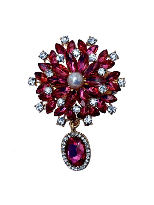 pink metal brooch - 13894823 - Very Small Image - 1