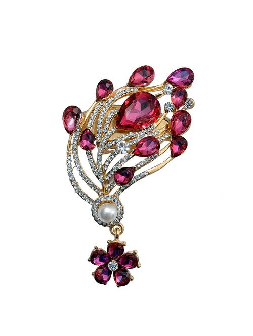 pink metal brooch - 13894869 - Very Small Image - 1