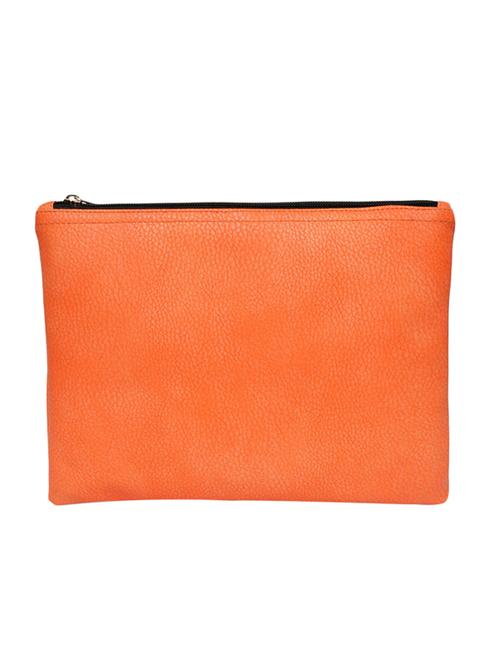 orange leatherette  pouch - 13895628 - Very Small Image - 1