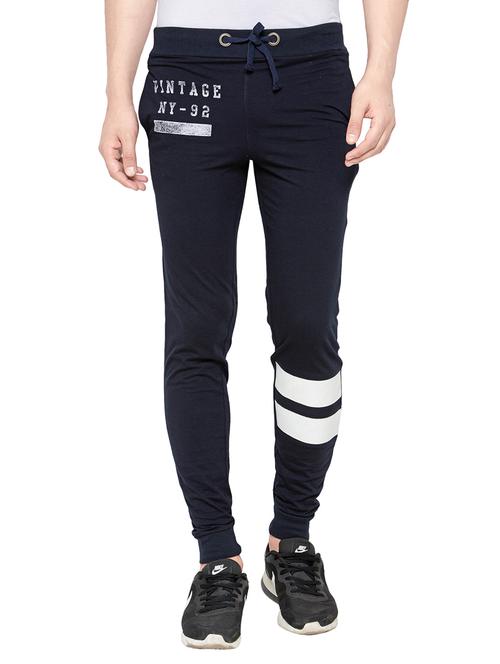 blue cotton track pant - 13900441 - Very Small Image - 1