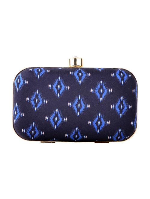 blue  cotton box clutch - 13902120 - Very Small Image - 1