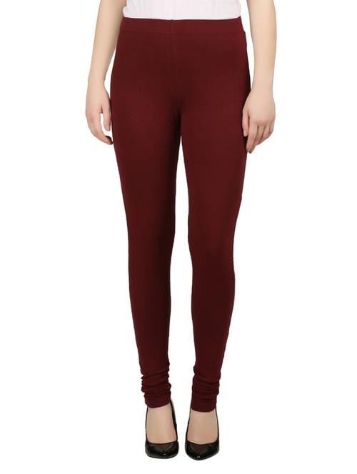 maroon cotton legging - 13902195 - Very Small Image - 1