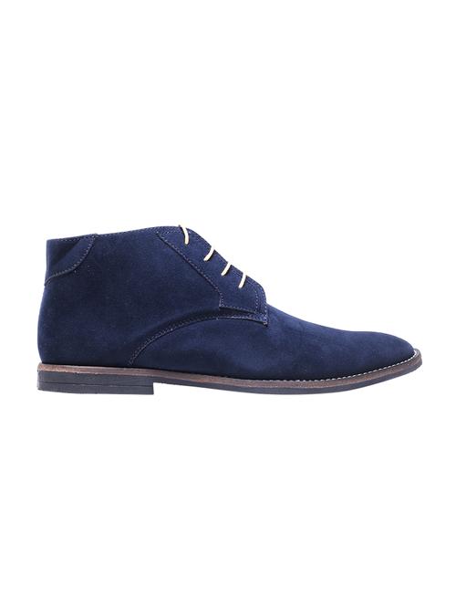 blue Suede lace-up derby - 13904325 - Very Small Image - 1