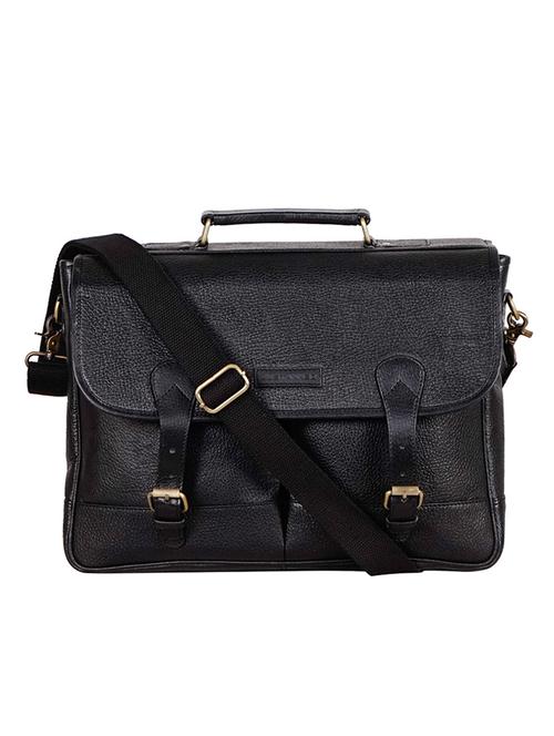 black leather laptop bag - 13905879 - Very Small Image - 1