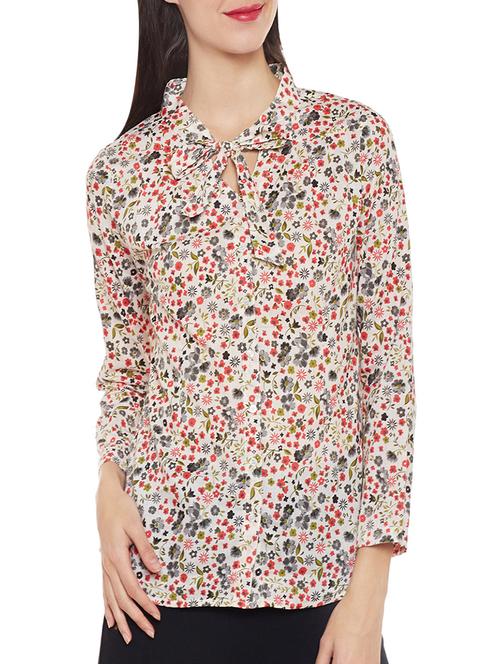 floral print cotton shirt - 13905894 - Very Small Image - 1
