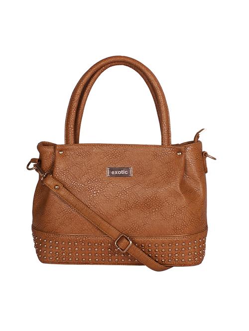 brown leatherette handbag - 13907072 - Very Small Image - 1