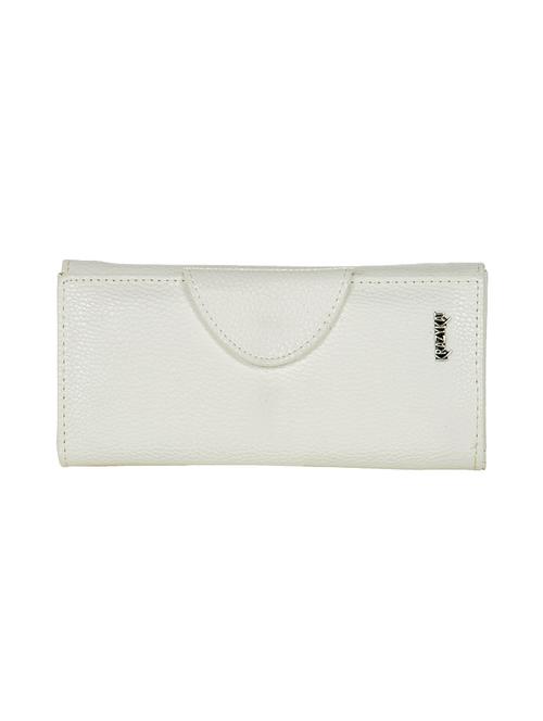 white polyester fold over clutch - 13907733 - Very Small Image - 1
