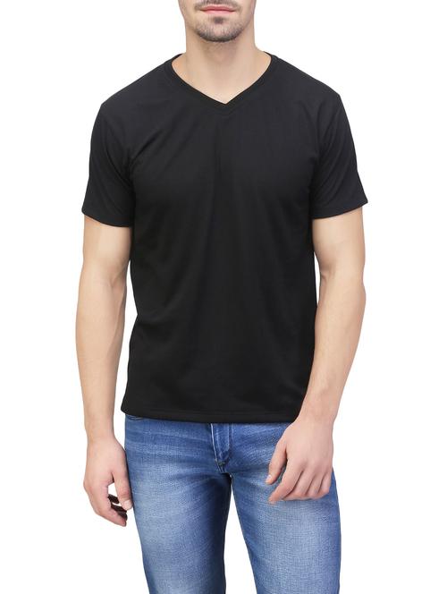 black cotton t-shirt - 13911095 - Very Small Image - 1