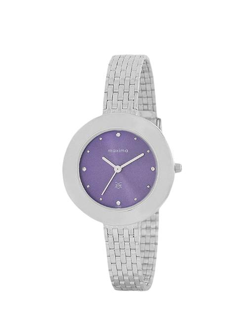 maxima purple dial analog watch for women - o-44902cmli - 13911478 - Very Small Image - 1