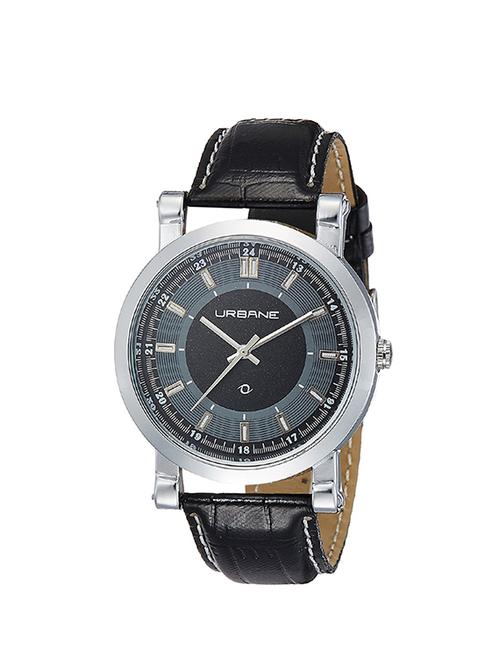 maxima black dial analog watch for men - u-35021ppan - 13911494 - Very Small Image - 1