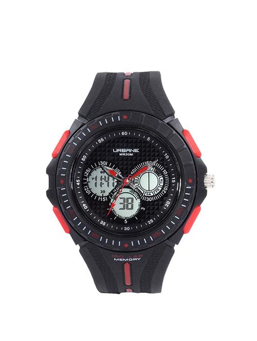 maxima black dial digital watch for men - u-35070ppan - 13911559 - Very Small Image - 1