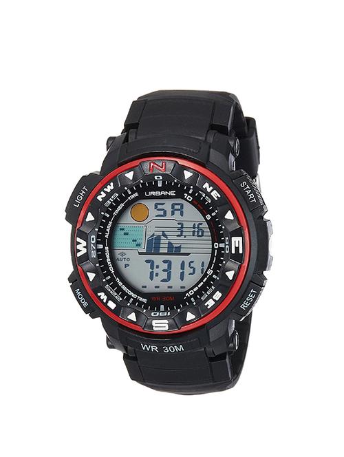 maxima grey dial digital watch for men - u-35030ppdn - 13911573 - Very Small Image - 1