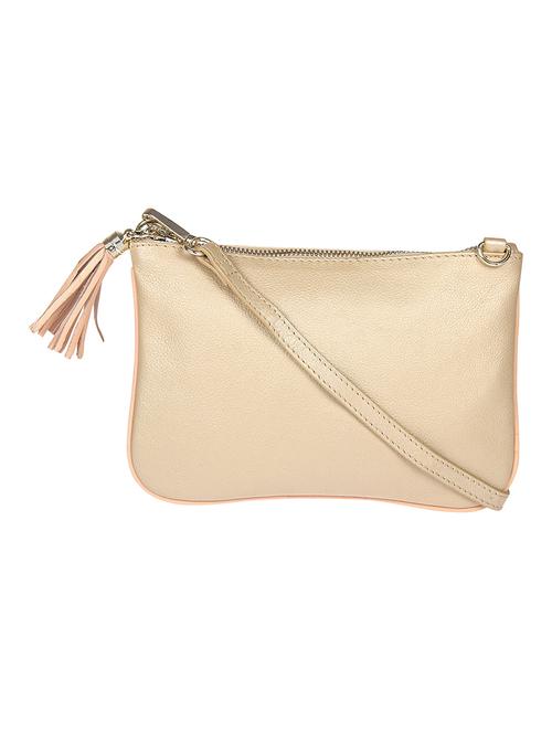 aditi wasan beige leather regular sling bag - 13914259 - Very Small Image - 1