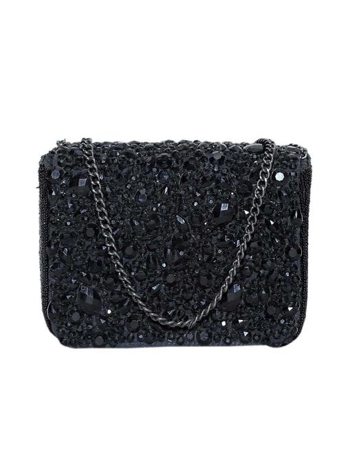 black cotton box clutch - 13917795 - Very Small Image - 1