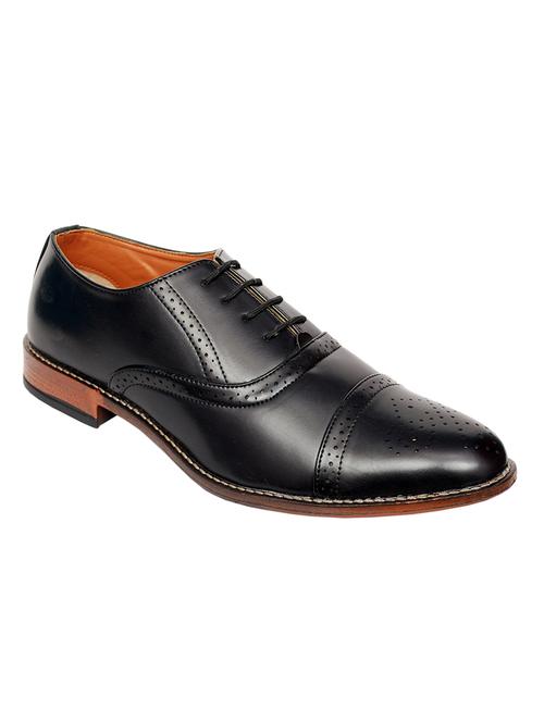 black leather laceup oxfords - 13922296 - Very Small Image - 1