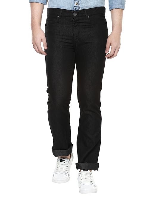 black cotton chinos casual trousers - 13922627 - Very Small Image - 1
